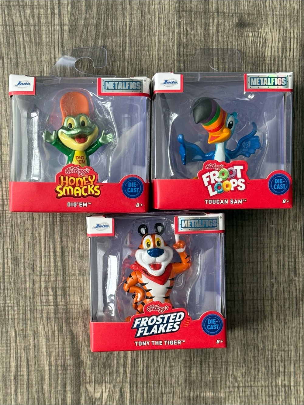 Jada MetalFigs Kelloggs Cereal l Diecast Full Set Icons Nib! HTF!